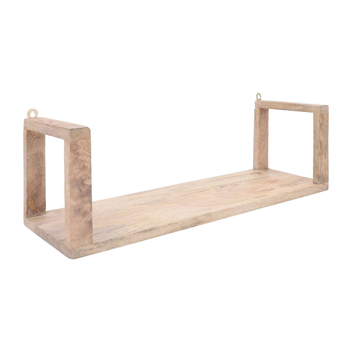 S/2 WOOD 16/21" WALL SHELF, BROWN Wall Shelf| Sagebrook Home