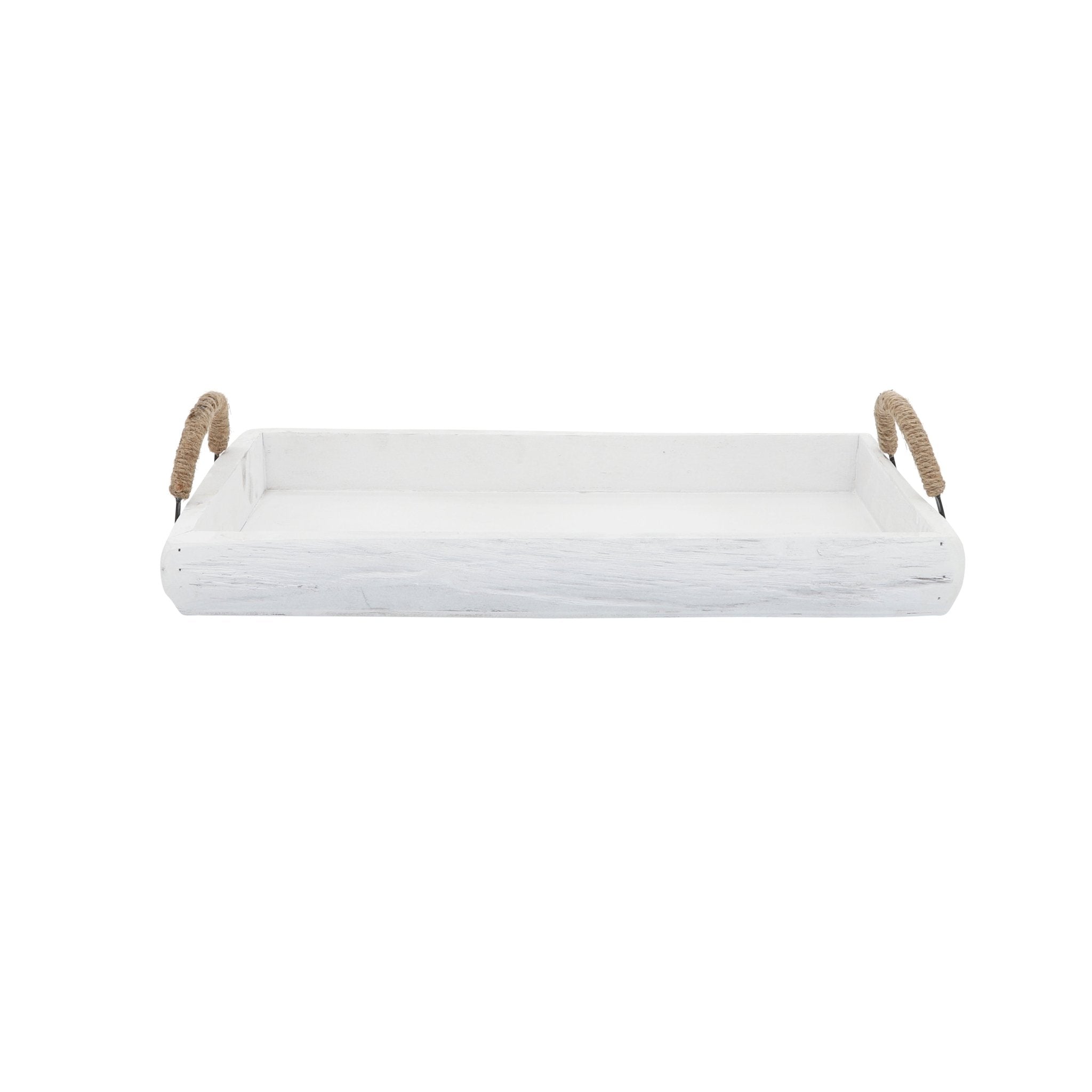 S/2 Wood Trays, White Wash Tray| Sagebrook Home