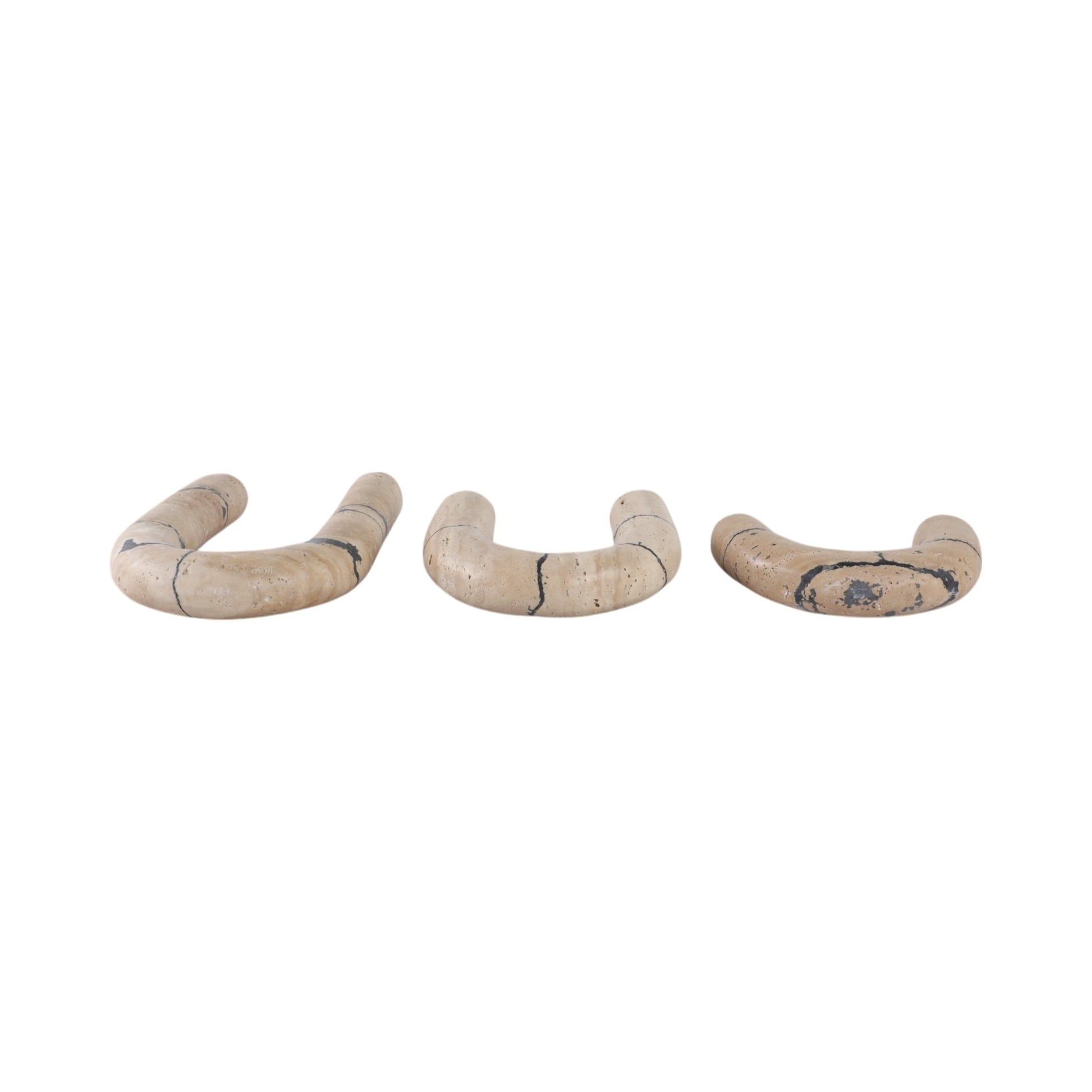 S/3 10" Gorda Crackle Travertine Arches Table Decors| Sagebrook Home