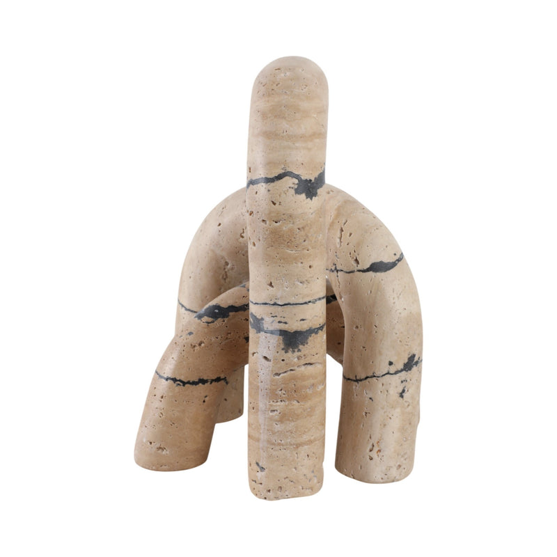 S/3 10" Gorda Crackle Travertine Arches - Al Rugaib Furniture