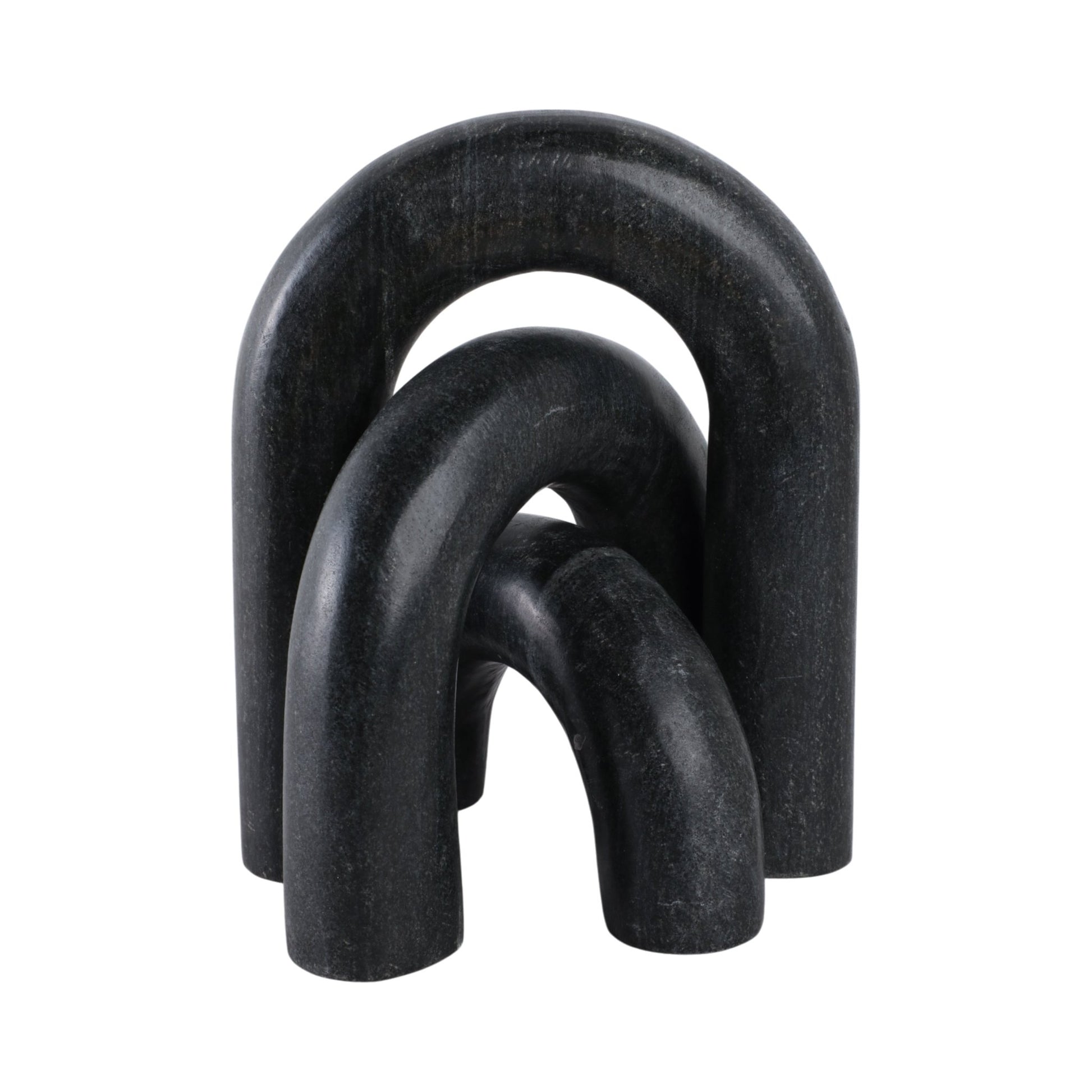 S/3 10" Walton Black Marble Arches Table Decors| Sagebrook Home