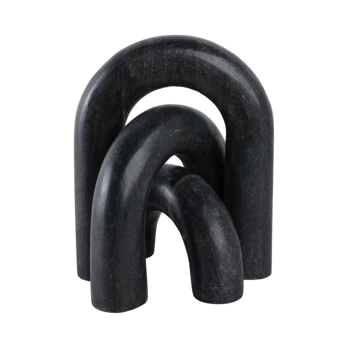 S/3 10" Walton Black Marble Arches Table Decors| Sagebrook Home