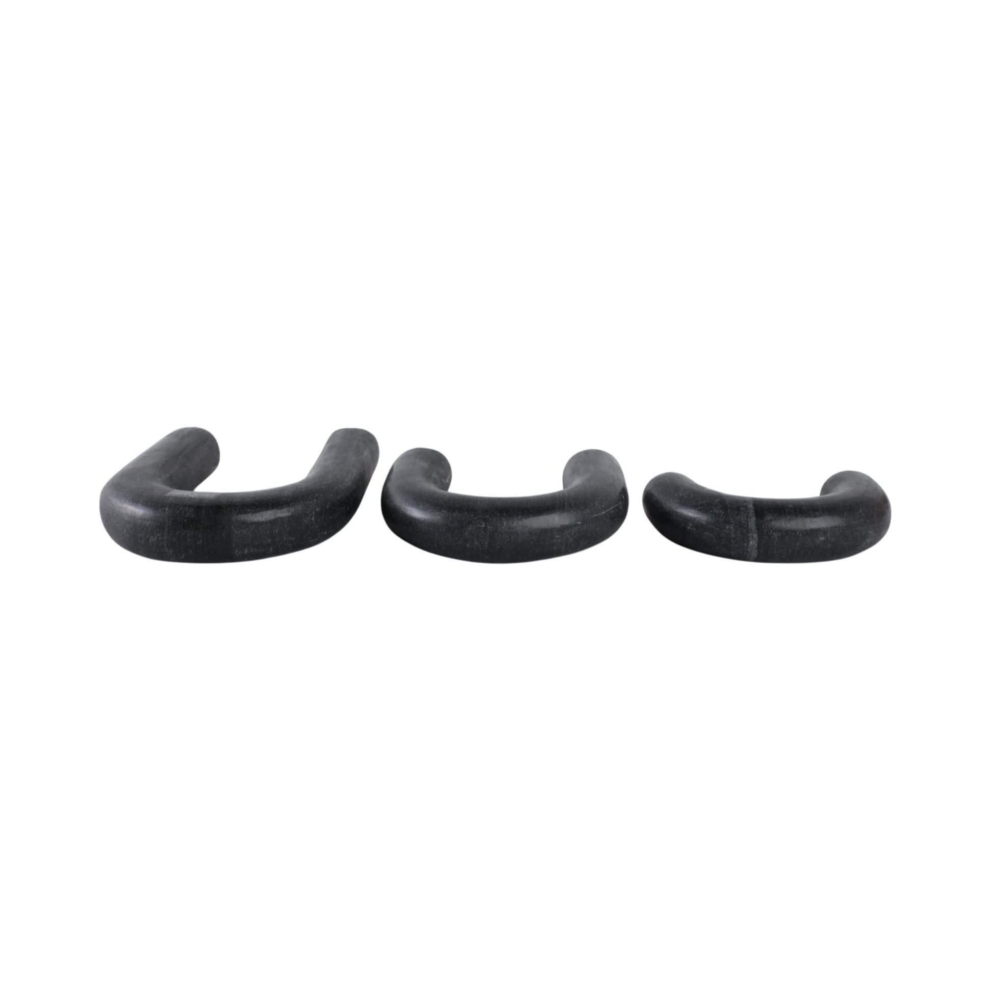 S/3 10" Walton Black Marble Arches Table Decors| Sagebrook Home