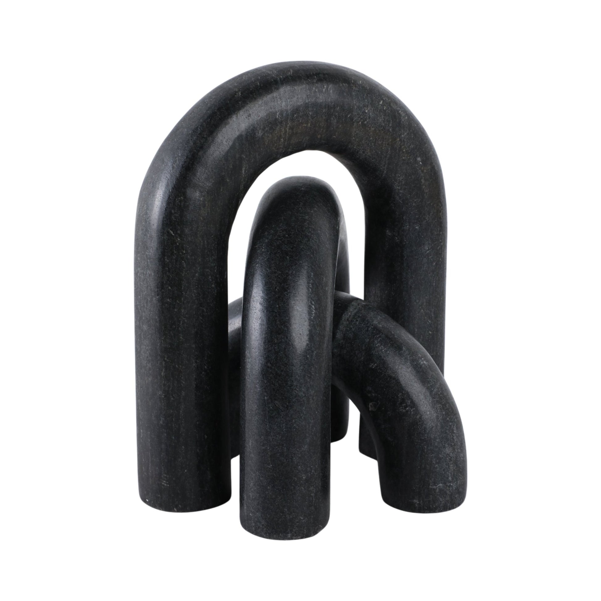 S/3 10" Walton Black Marble Arches Table Decors| Sagebrook Home