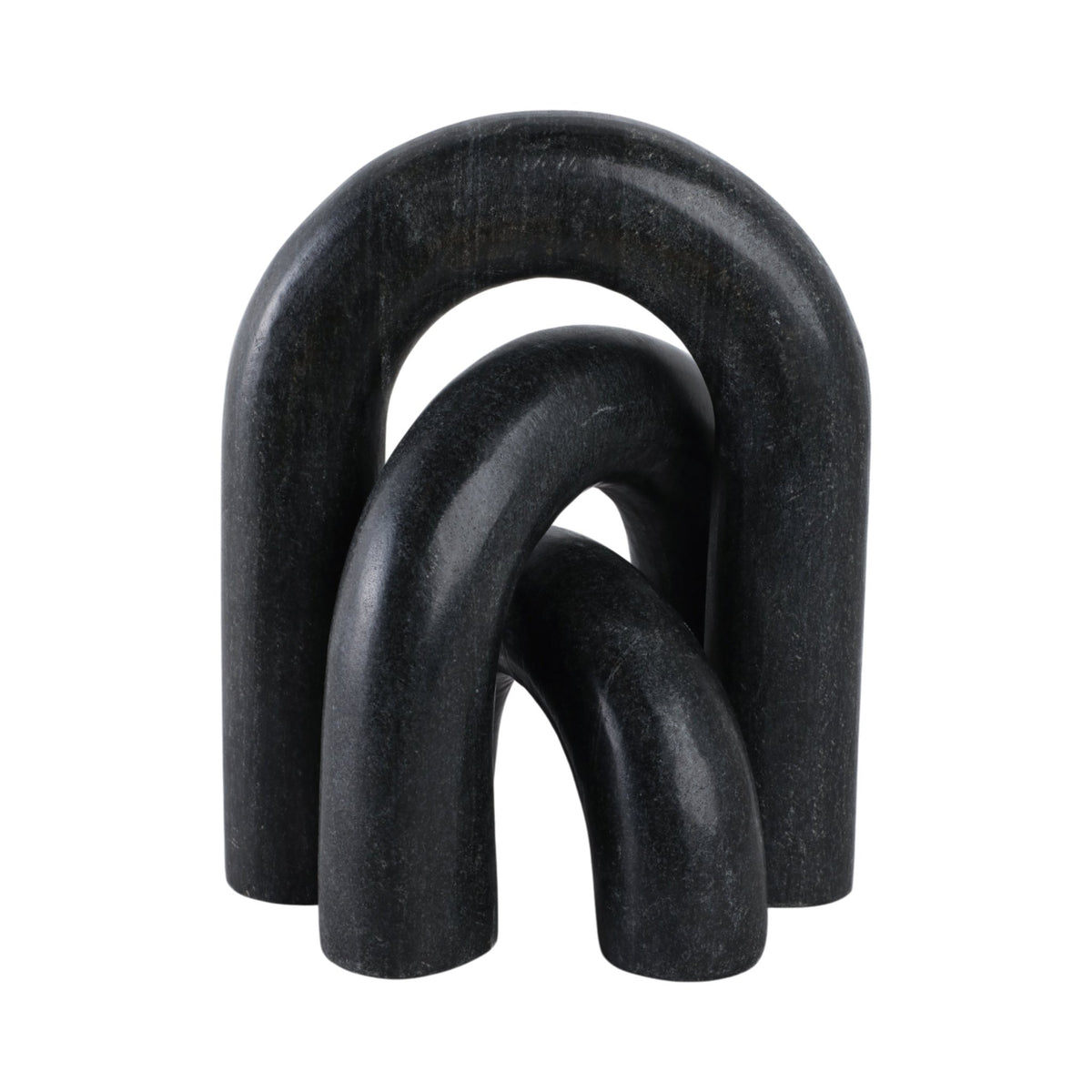 S/3 10" Walton Black Marble Arches Table Decors| Sagebrook Home