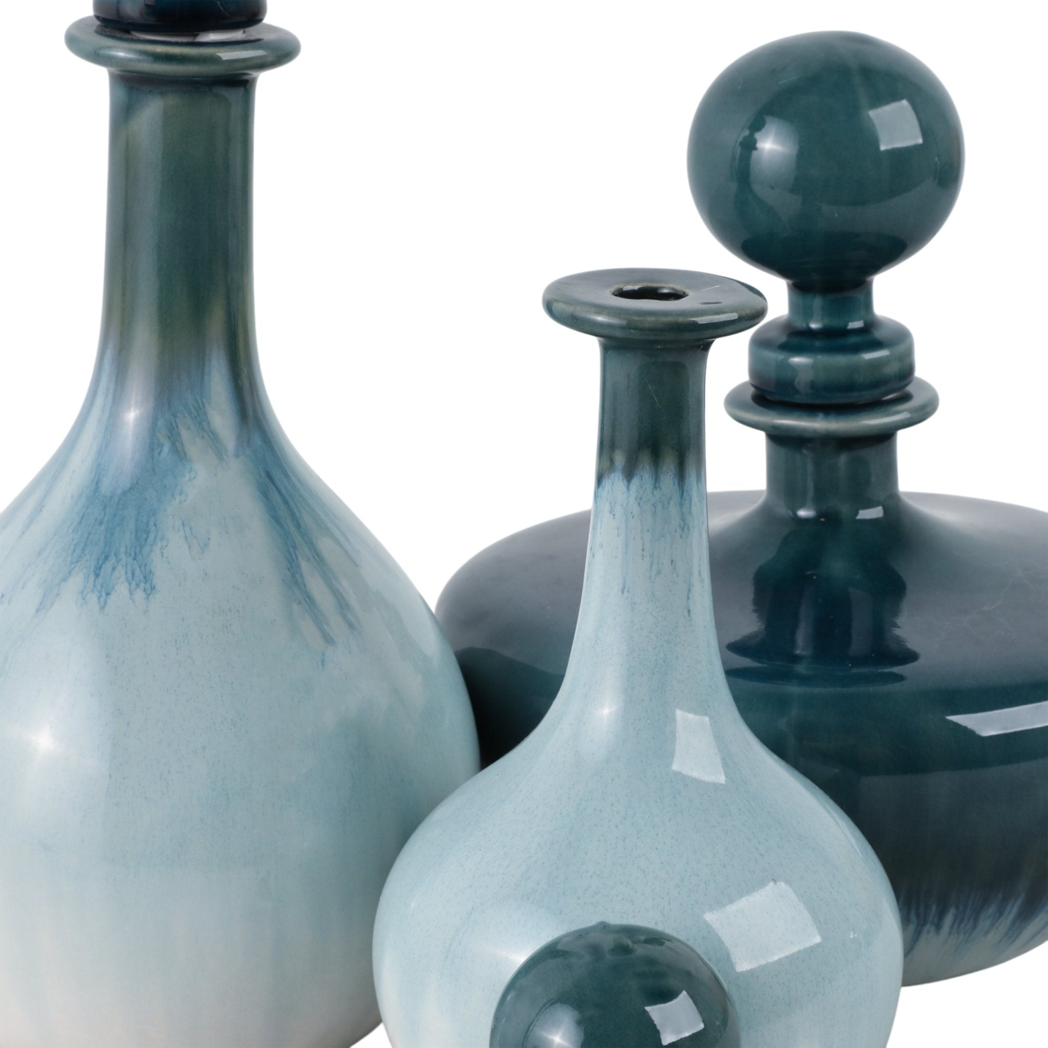 S/3 10/12/14" Astoria Ceramic Bottles Vases and Jars| Sagebrook Home