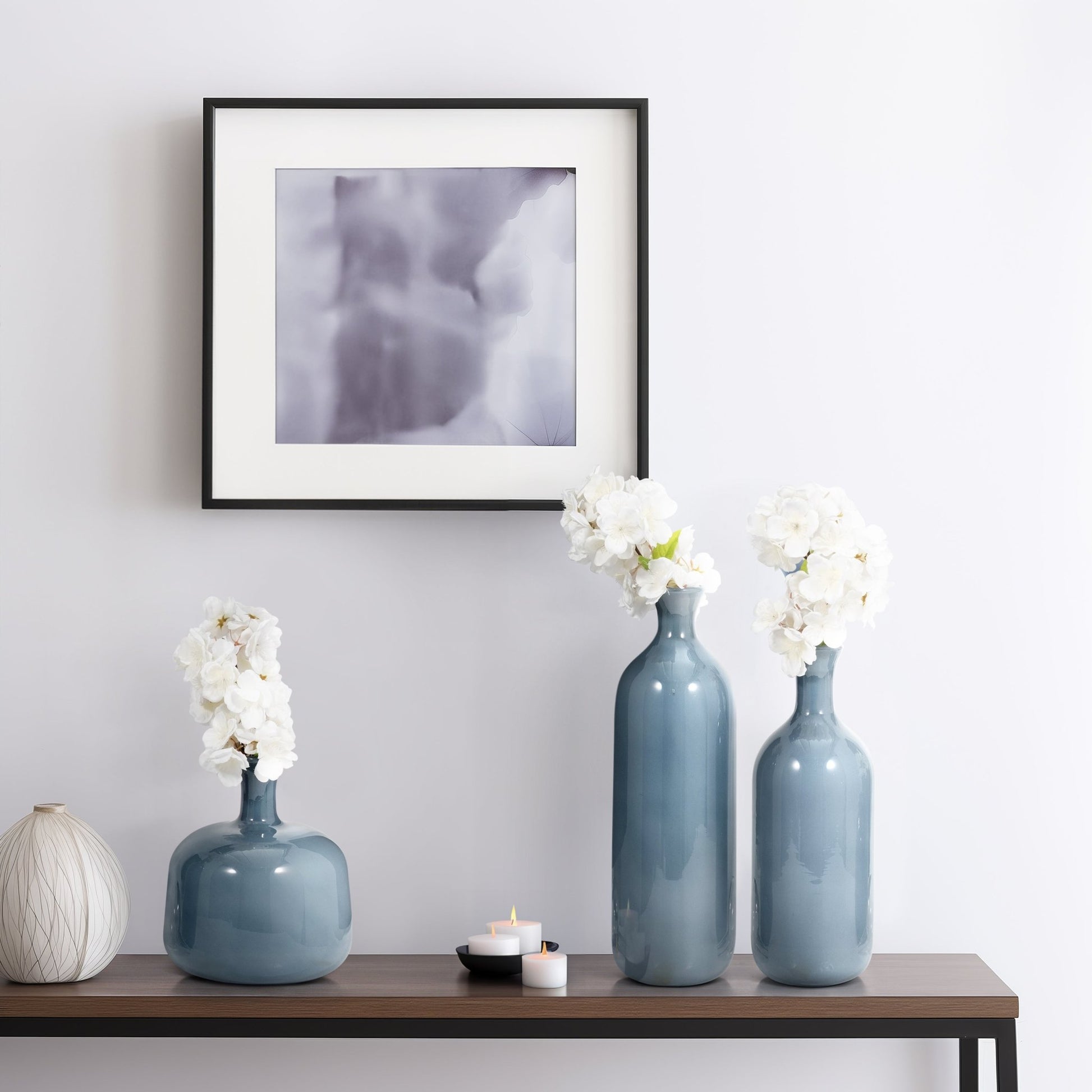 S/3 12/17/19" Verena Green/Blue Lidded Glass Bottles Vases and Jars| Sagebrook Home