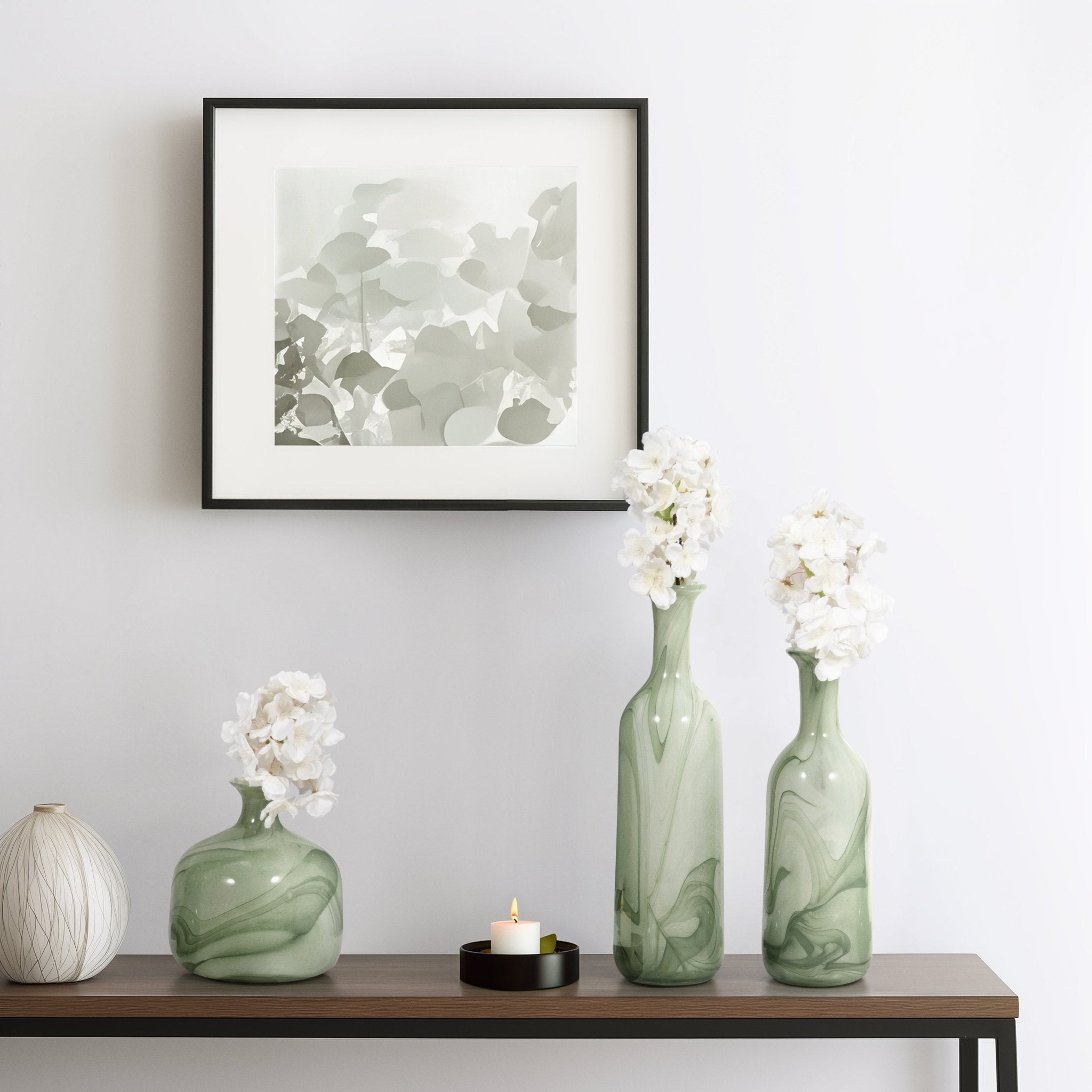 S/3 12/17/19" Verena Green/Blue Lidded Glass Bottles Vases and Jars| Sagebrook Home