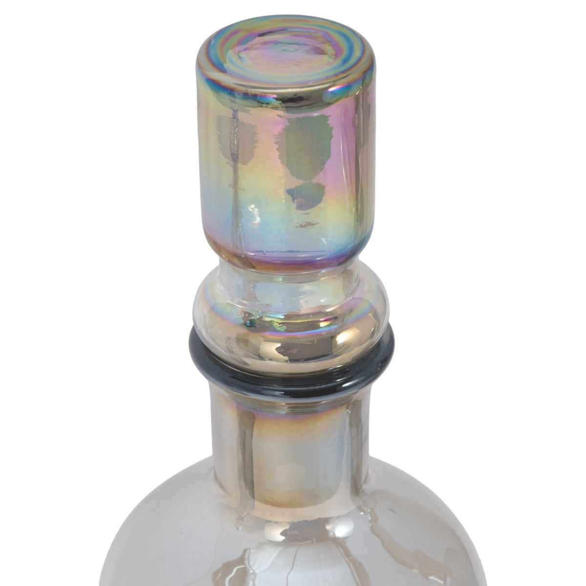 S/3 13/14/16" Callum Gray Glass Bottles, Gray Vases and Jars| Sagebrook Home