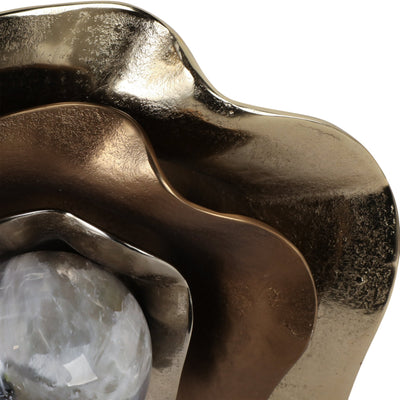 S/3 16/14/11" Keynes Aluminum Wall Flowers - Al Rugaib Furniture