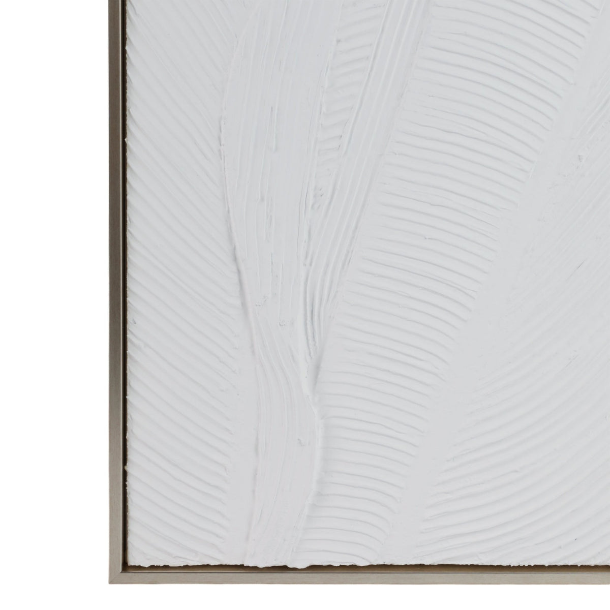 S/3 16X48 BRADENTON WHITE LEAVES WALL DECOR Wall Art| Sagebrook Home