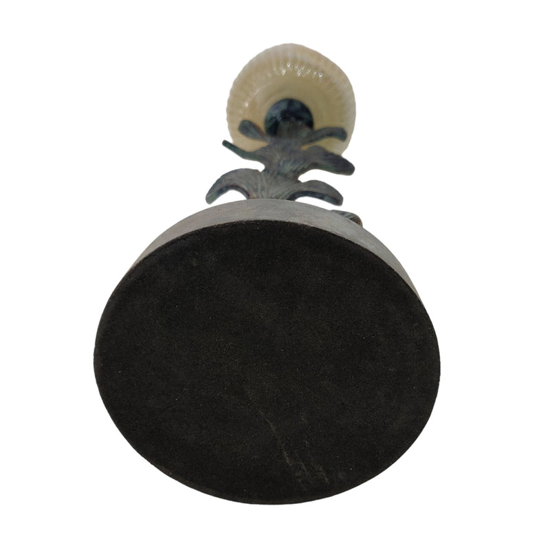 S/3 17/20/23" Yarrow Candleholders, Gray - Al Rugaib Furniture