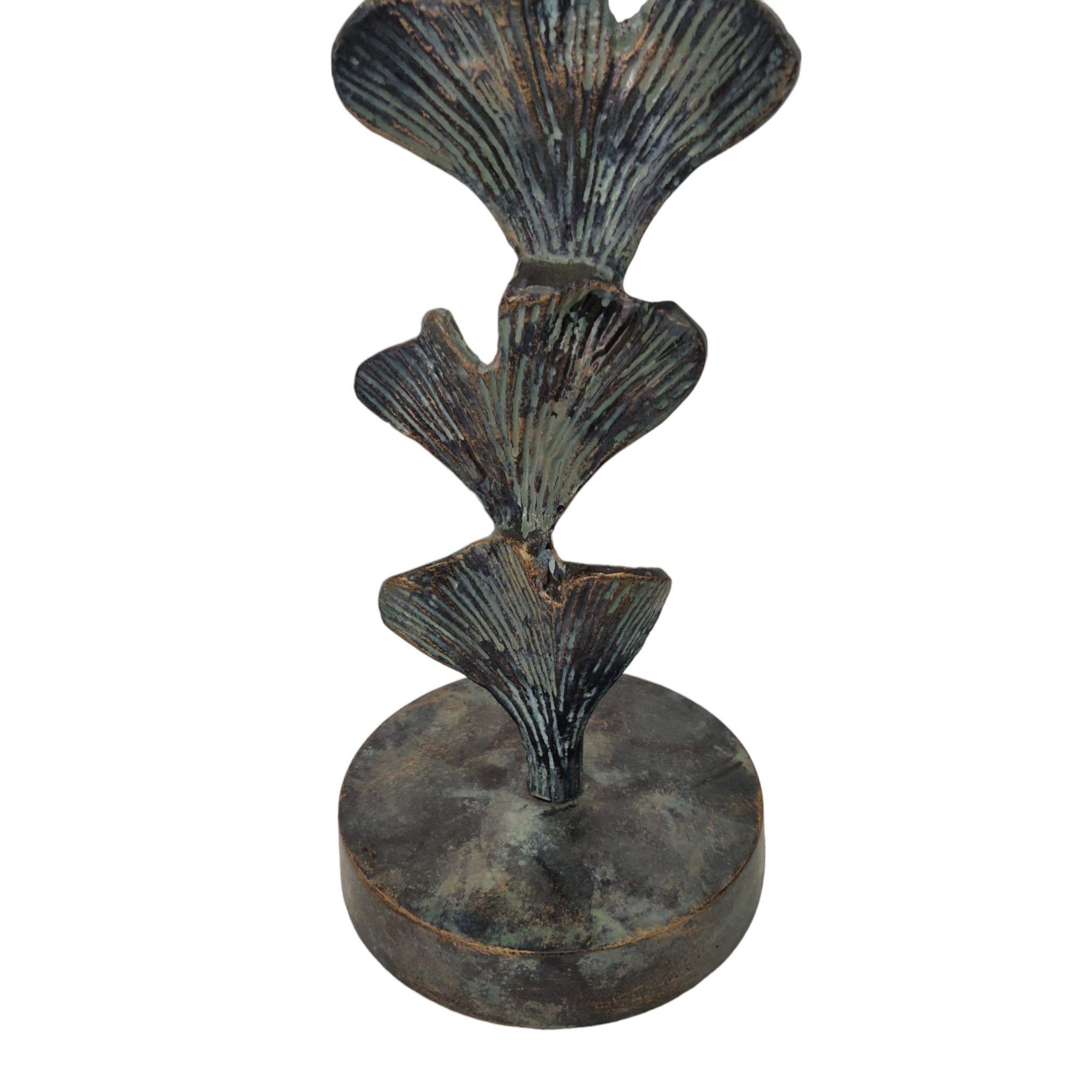 S/3 17/20/23" Yarrow Candleholders, Gray Candle Holders| Sagebrook Home
