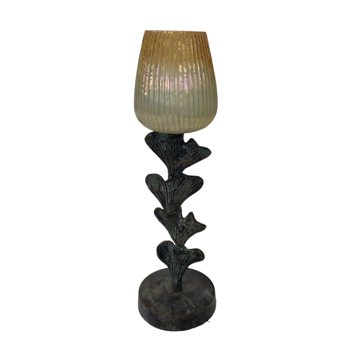 S/3 17/20/23" Yarrow Candleholders, Gray Candle Holders| Sagebrook Home