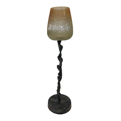S/3 17/20/23" Yarrow Candleholders, Gray - Al Rugaib Furniture