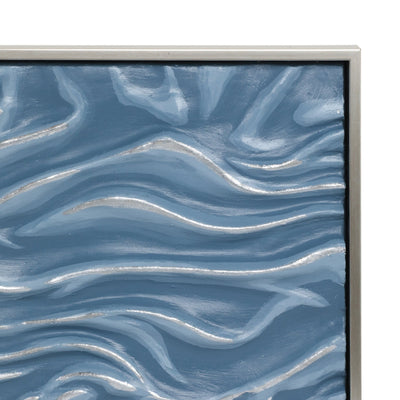 S/3 20" Augustine Blue Dimensional Wall Decor - Al Rugaib Furniture