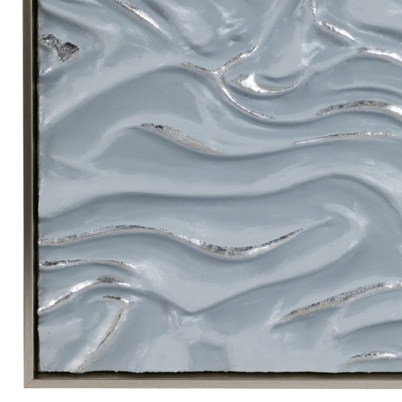 S/3 20" Augustine Blue Dimensional Wall Decor - Al Rugaib Furniture