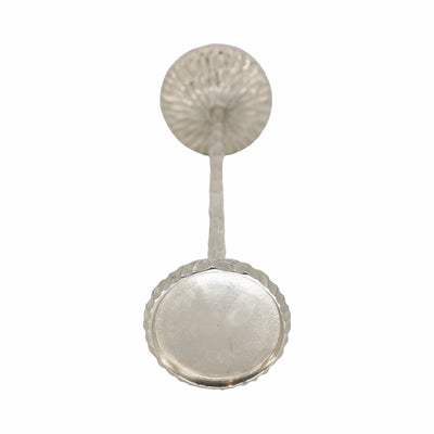 S/3 26/32/40" Crestin Silver Tall Candleholders Kd - Al Rugaib Furniture