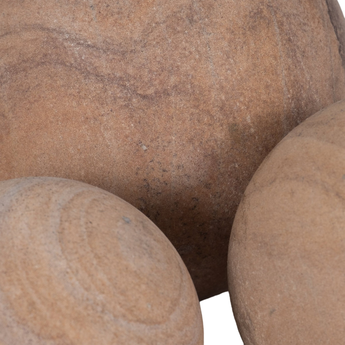 S/3 3/5" MAVERICK SANDSTONE SPHERES, NATURAL Table Decors| Sagebrook Home