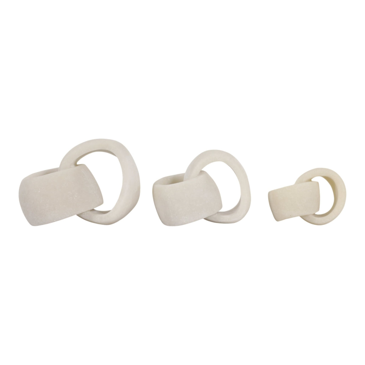 S/3 4/5/6" FAIRWAY QUARTZ RESIN KNOTS Table Decors| Sagebrook Home