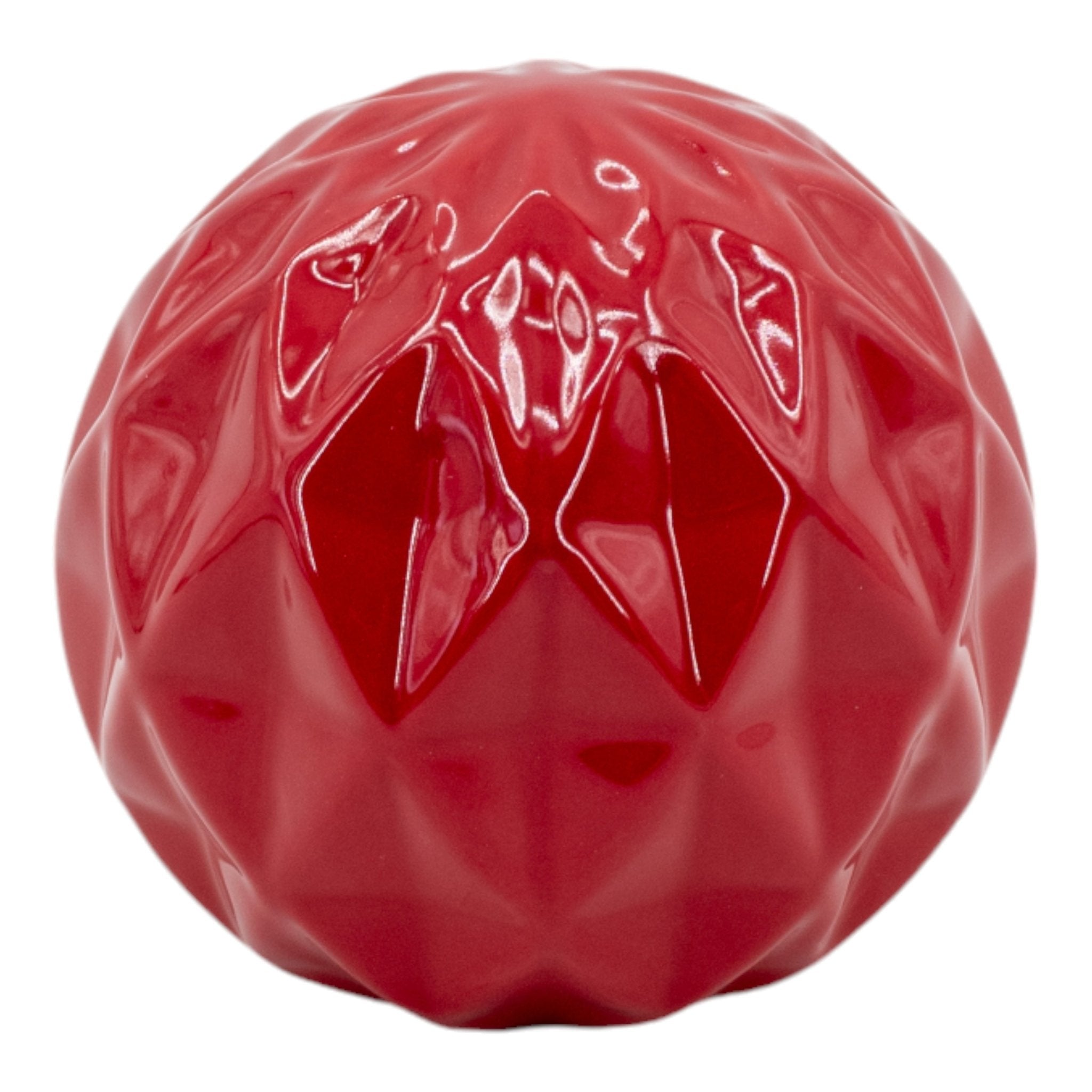 S/3 4/5/6" Varena Red Deco Balls Table Decors| Sagebrook Home