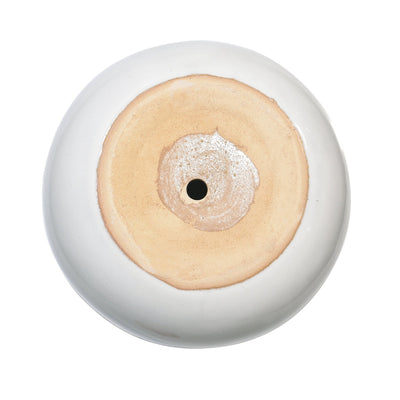 S/3 6/9/11" Reactive Ombre Planters, Ivory - Al Rugaib Furniture