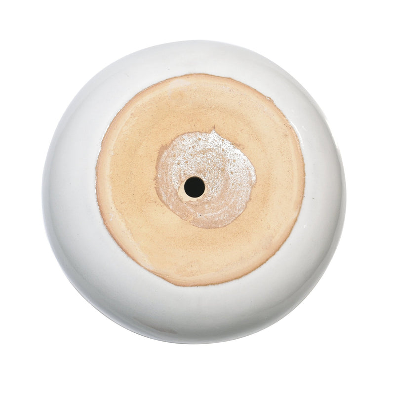 S/3 6/9/11" Reactive Ombre Planters, Ivory - Al Rugaib Furniture