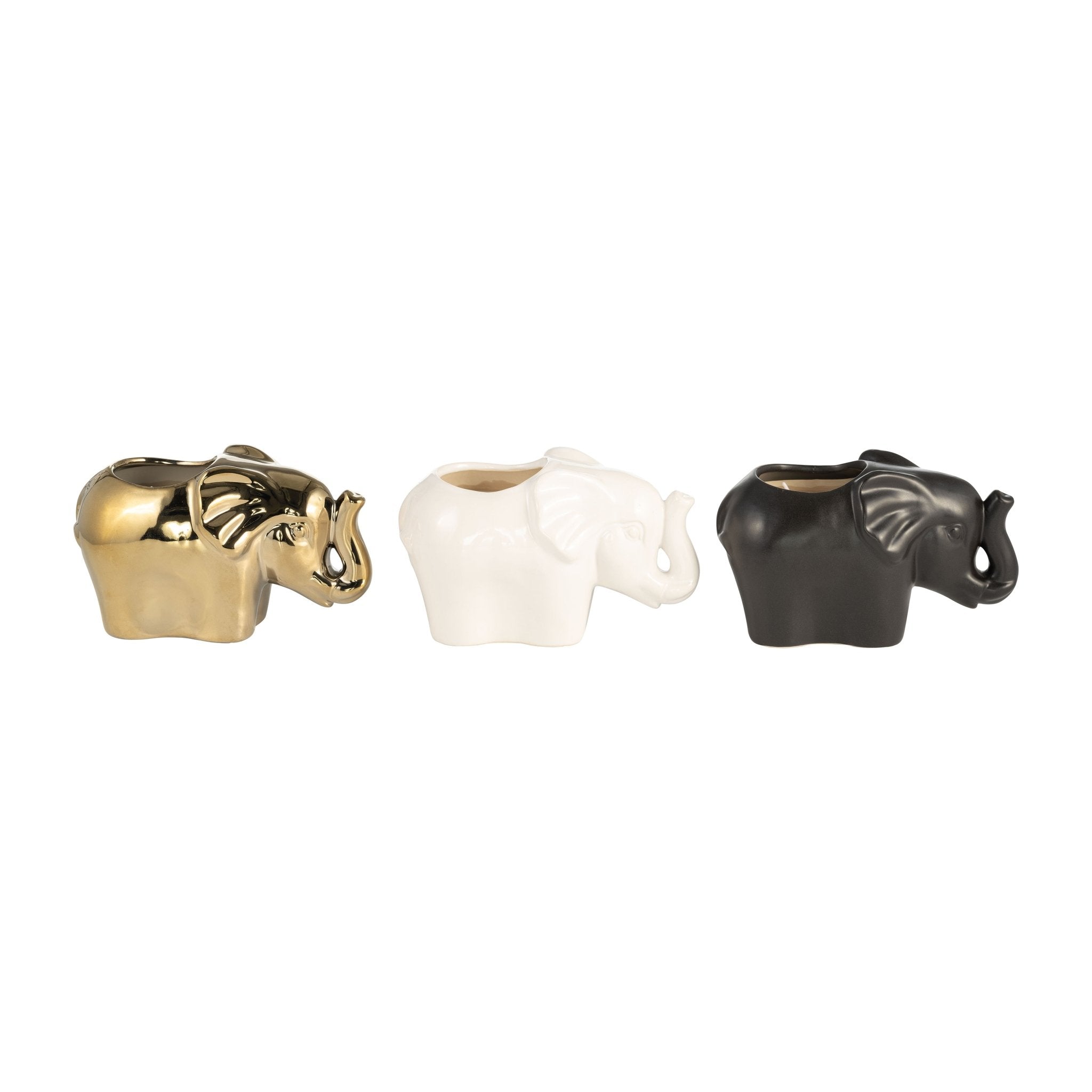 S/3, 7" 9 Oz Plumeria Elephant Candle, Multi Candles| Sagebrook Home