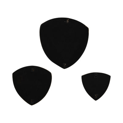 S/3 8/11/14" Dayton Marble Triangle Wall Decor - Al Rugaib Furniture