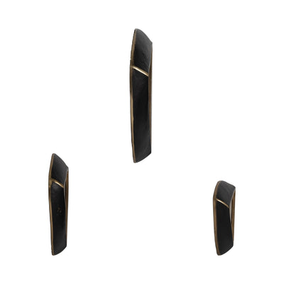 S/3 8/11/14" Dayton Marble Triangle Wall Decor - Al Rugaib Furniture