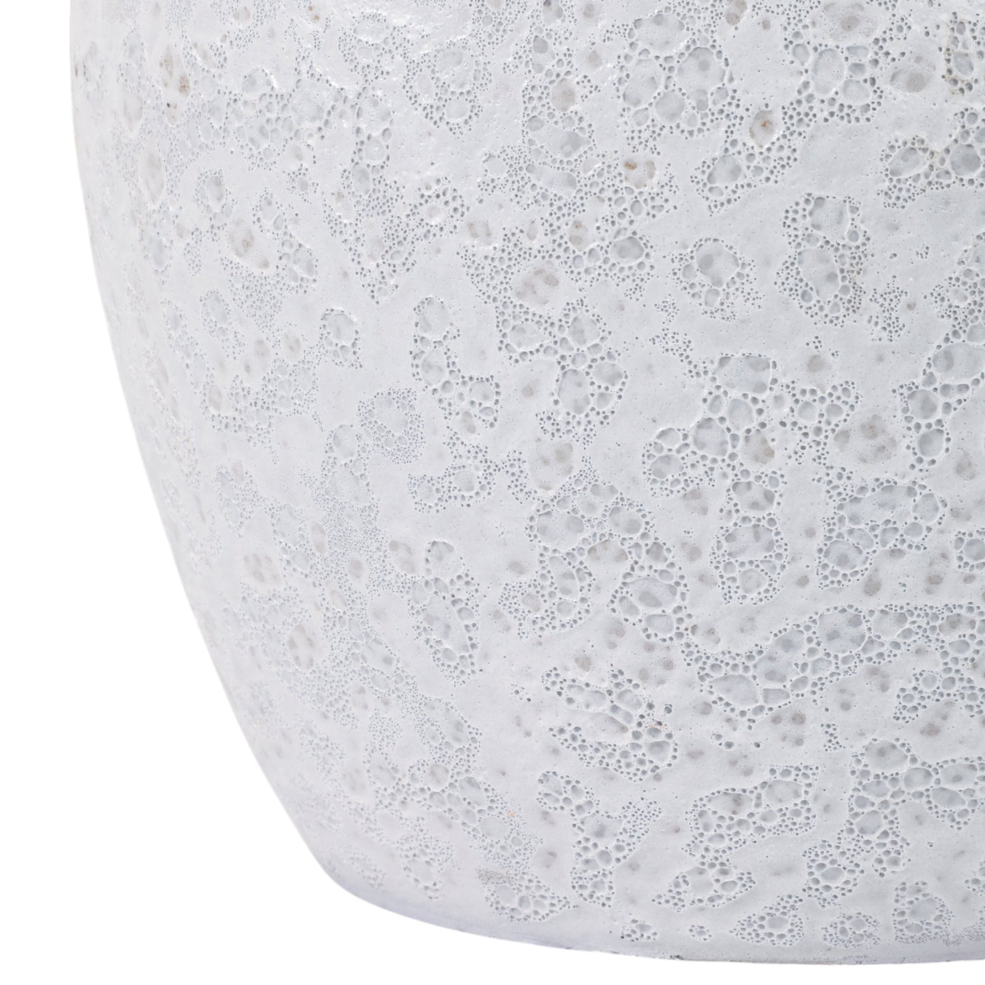S/3 8/11/15" Lava Planters, White Planter| Sagebrook Home