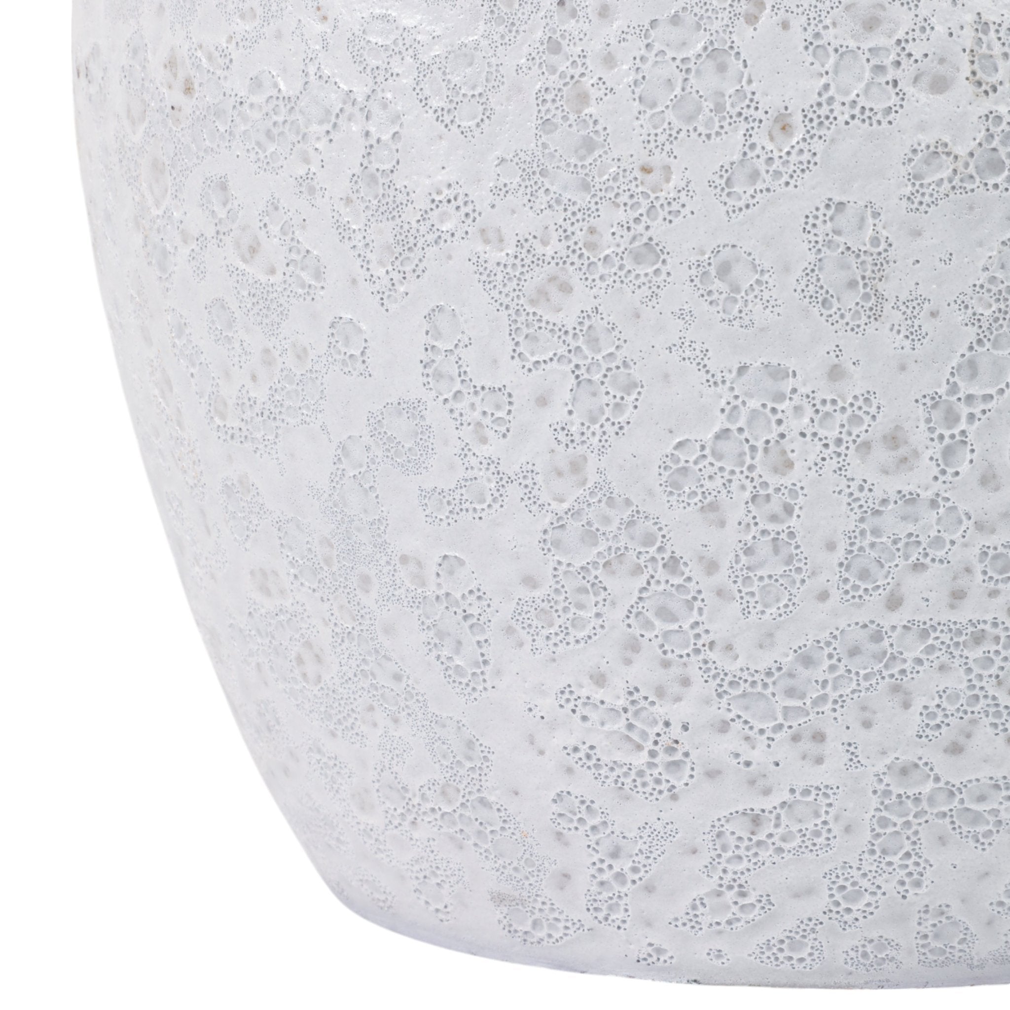 S/3 8/11/15" Lava Planters, White Planter| Sagebrook Home