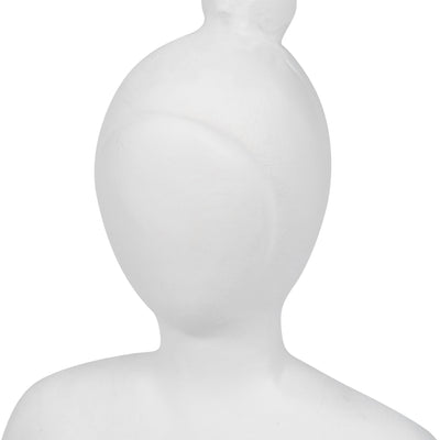 S/3 9" Resin Candle Holder,white - Al Rugaib Furniture