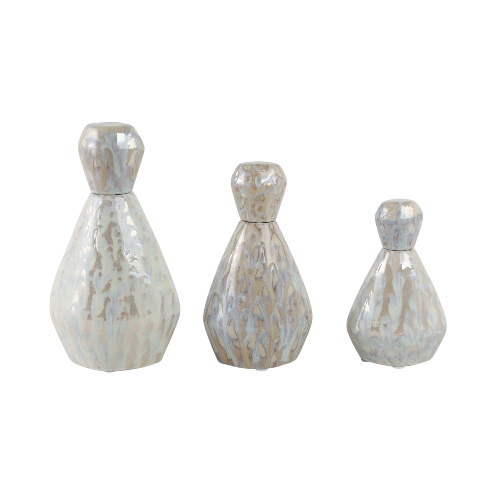 S/3 9/11/13" Tacoma/Corvallis Ceramic Bottles Vases and Jars| Sagebrook Home
