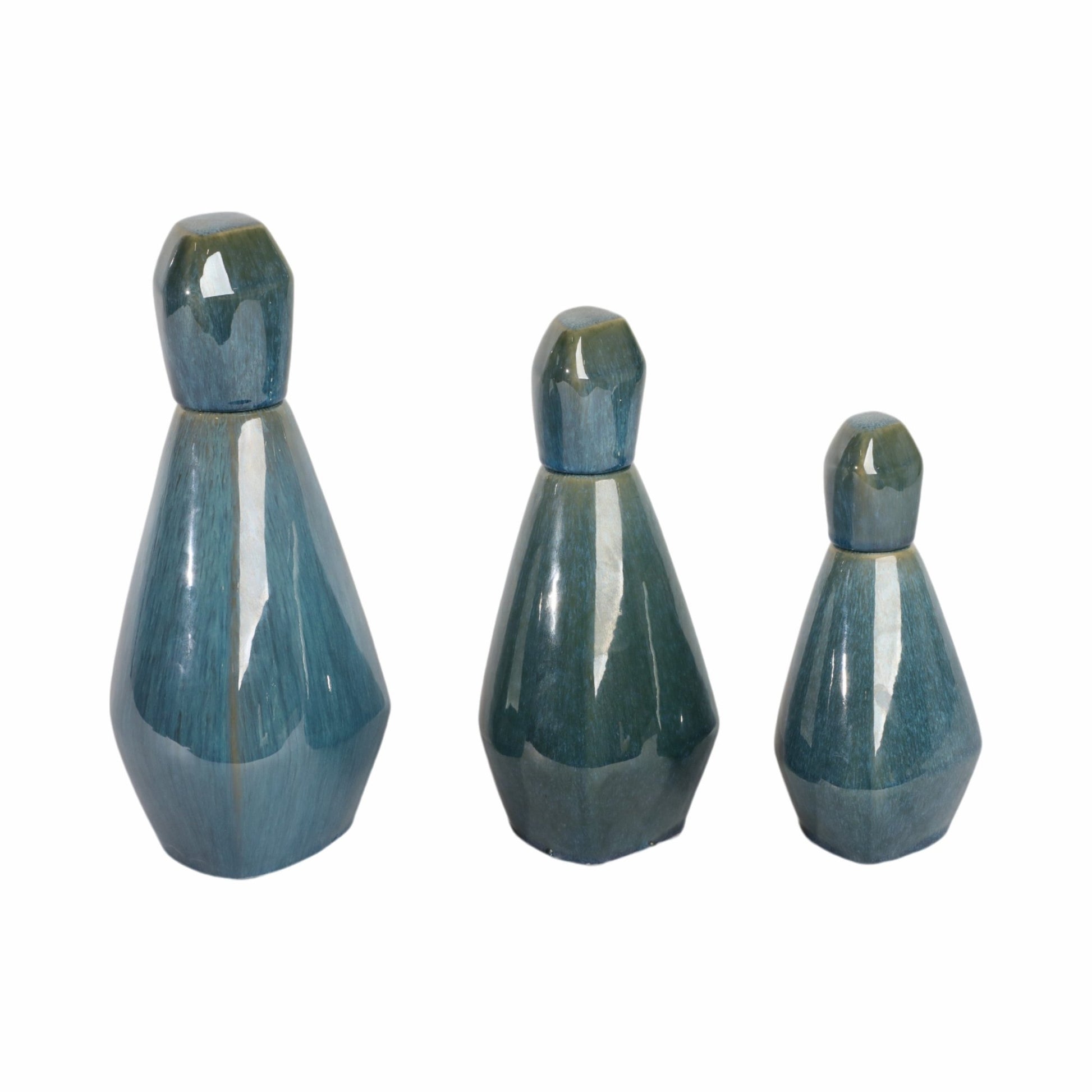 S/3 9/11/13" Tacoma/Corvallis Ceramic Bottles Vases and Jars| Sagebrook Home