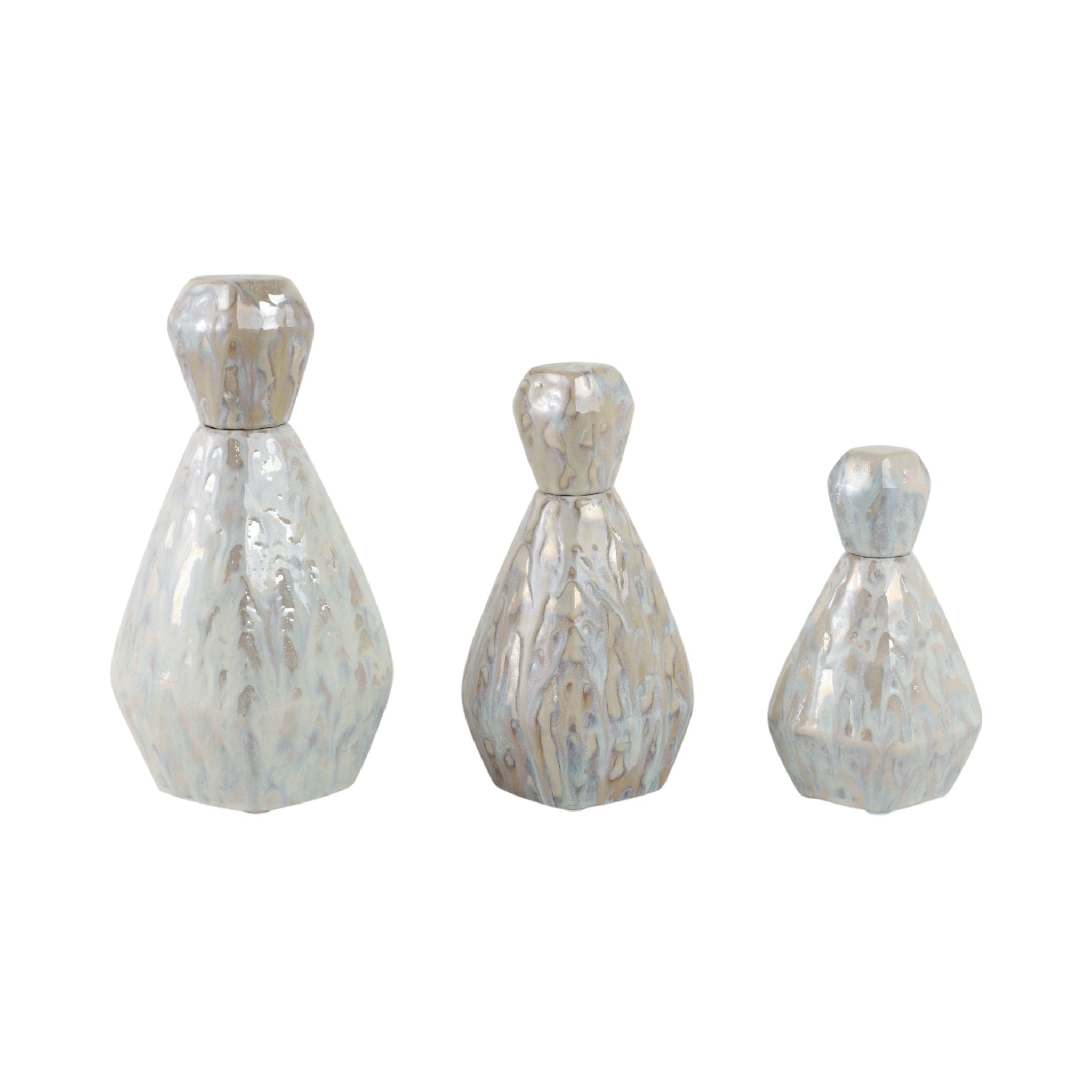 S/3 9/11/13" Tacoma/Corvallis Ceramic Bottles Vases and Jars| Sagebrook Home