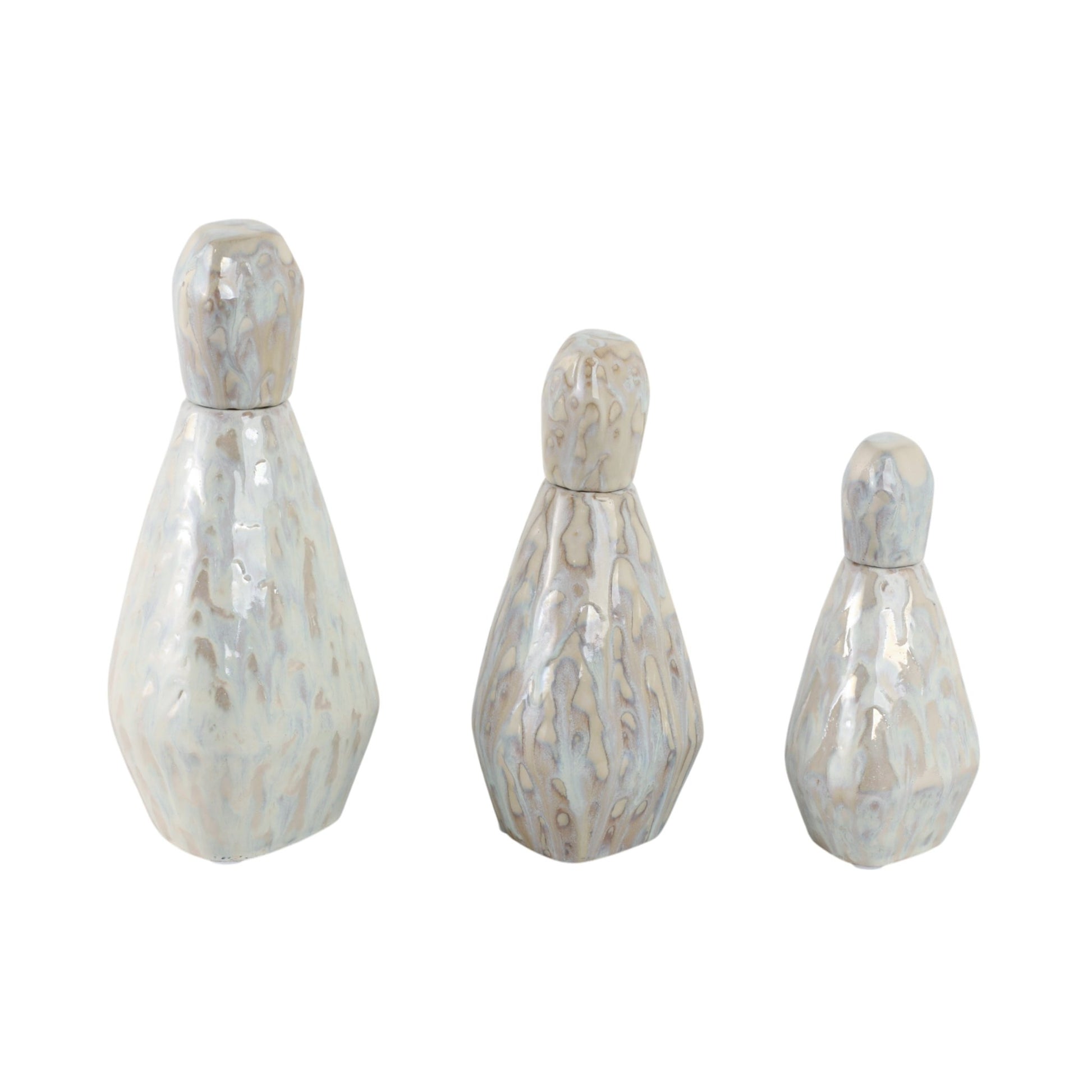 S/3 9/11/13" Tacoma/Corvallis Ceramic Bottles Vases and Jars| Sagebrook Home