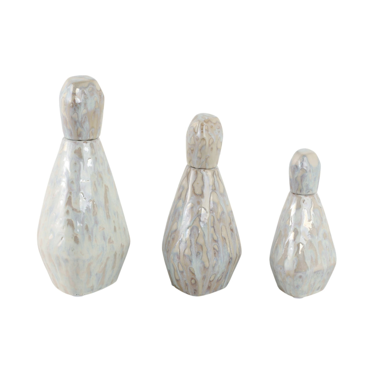 S/3 9/11/13" Tacoma/Corvallis Ceramic Bottles Vases and Jars| Sagebrook Home