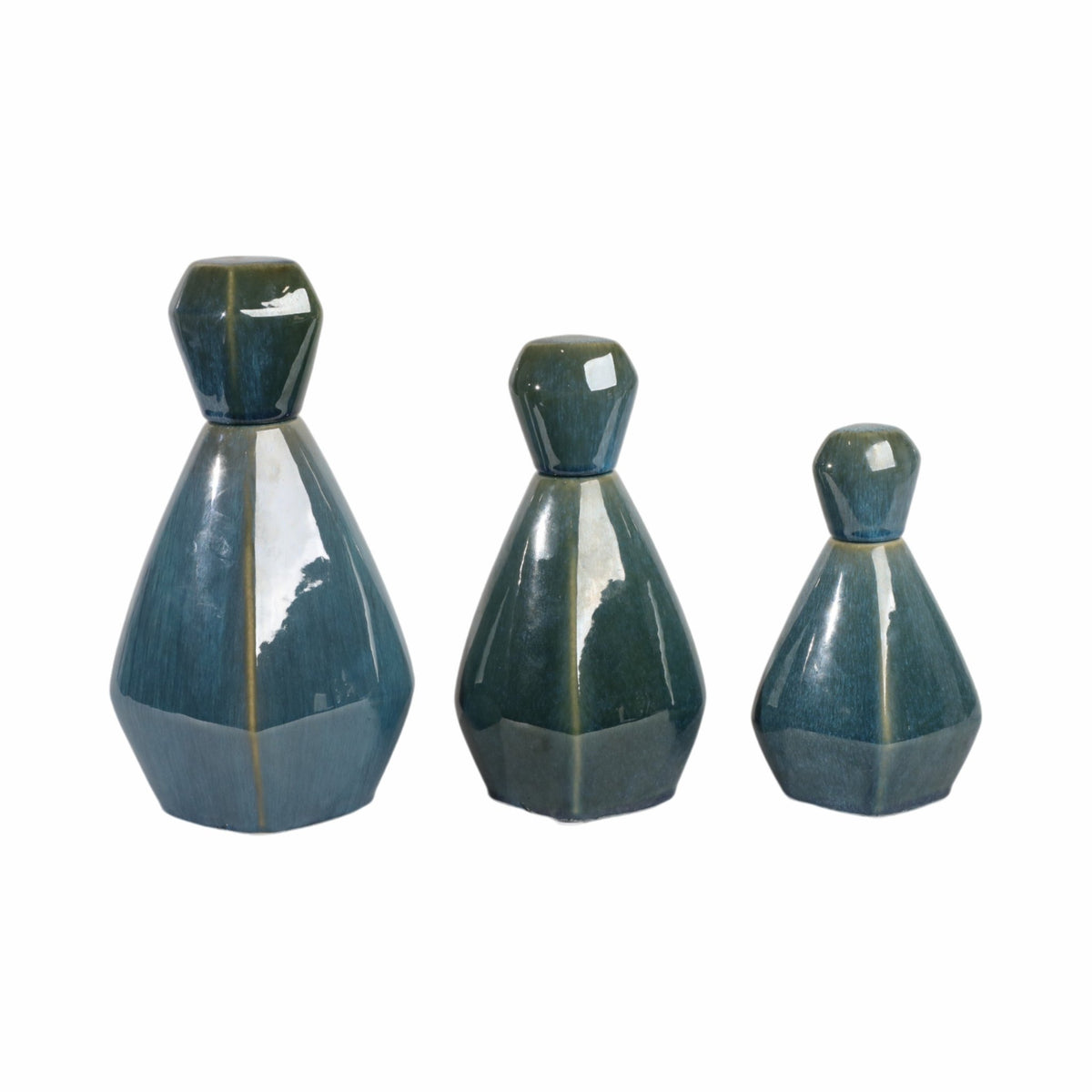 S/3 9/11/13" Tacoma/Corvallis Ceramic Bottles Vases and Jars| Sagebrook Home