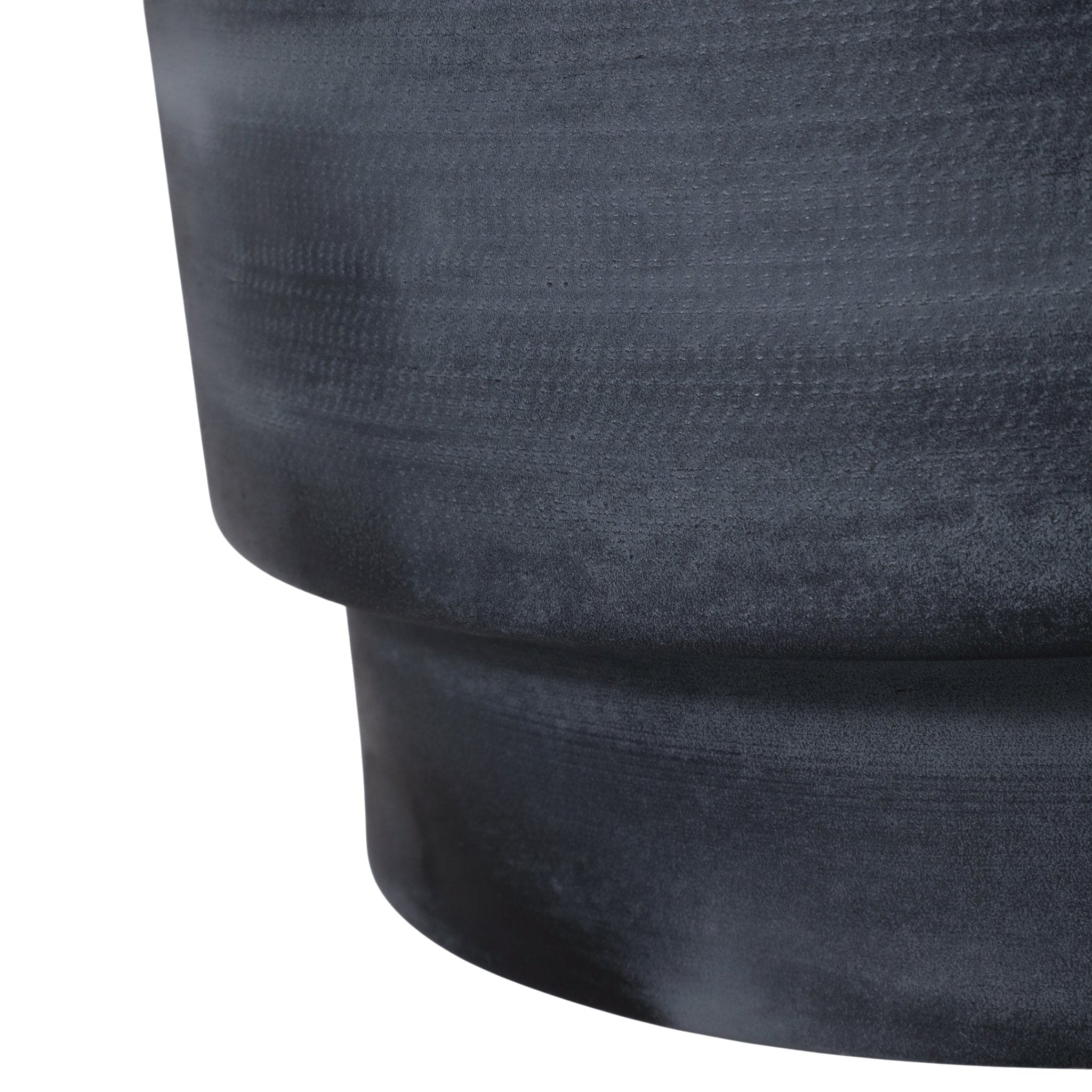 S/3 9/11/13" Tall Metal Pedestal Planters, Gray Planter| Sagebrook Home
