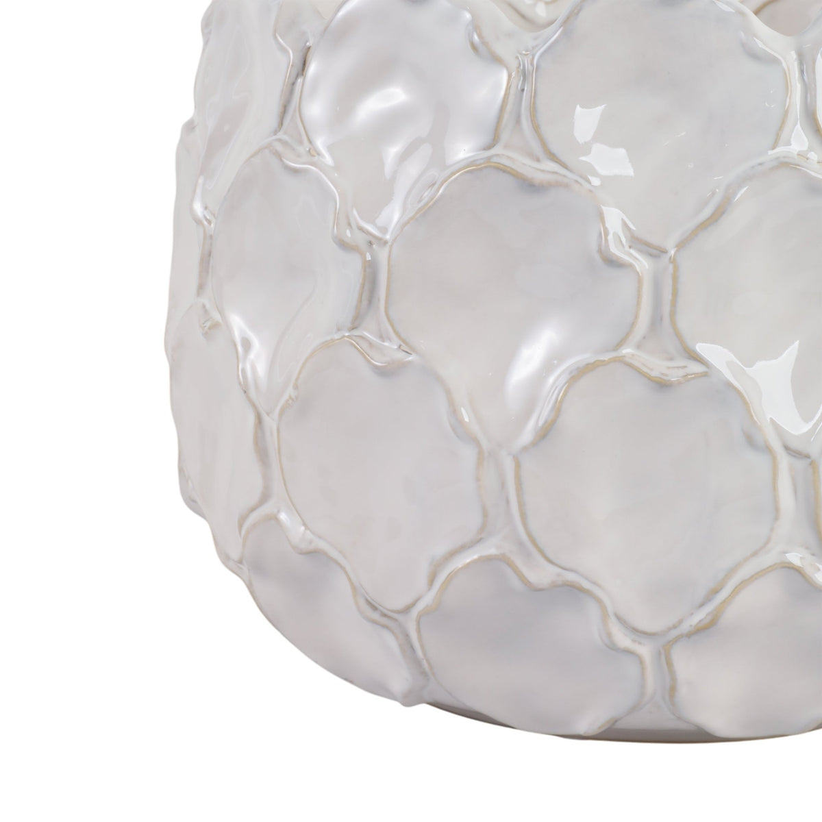 S/3 9/12/15" CLOUDY PETAL PLANTERS, WHITE Planter| Sagebrook Home