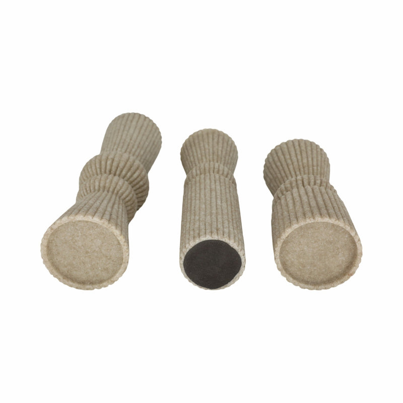 S/3 9/12/15" Flowood Brown Quartz Resin Candlestic - Al Rugaib Furniture