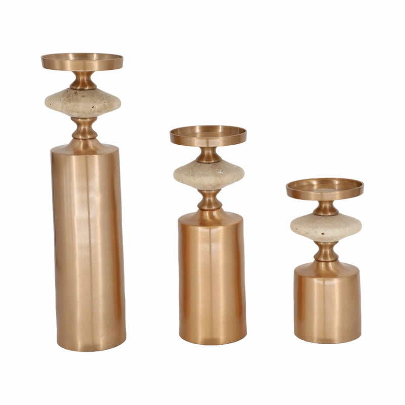 S/3 9/12/16" Leiden Candle holder - Al Rugaib Furniture