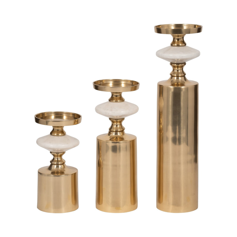 S/3 9/12/16" Leiden Candle holder - Al Rugaib Furniture