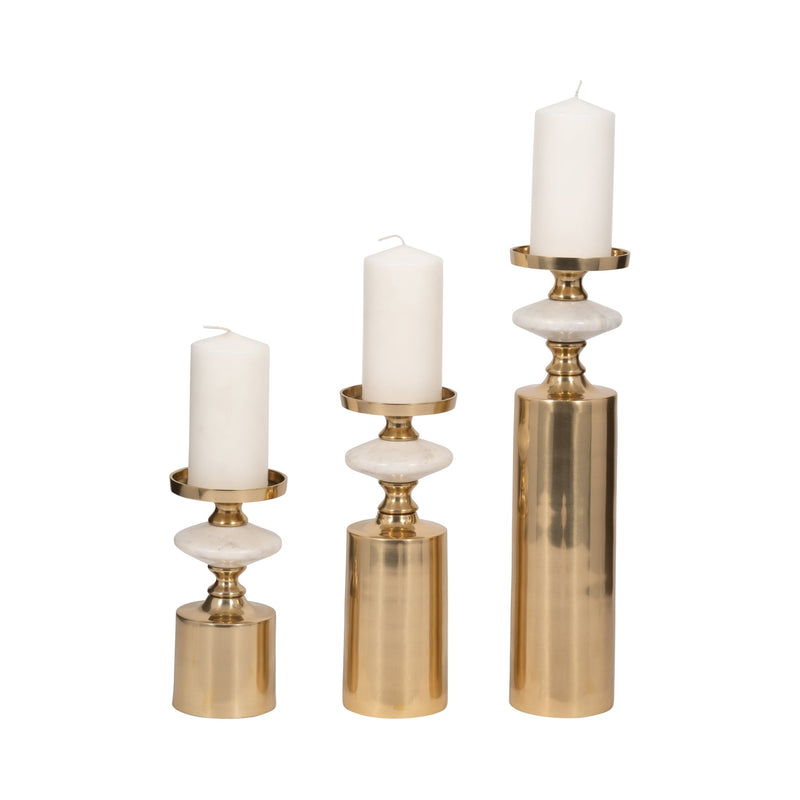 S/3 9/12/16" Leiden Candle holder - Al Rugaib Furniture