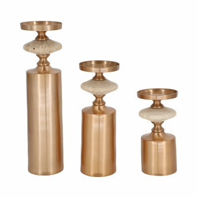 S/3 9/12/16" Leiden Candle holder - Al Rugaib Furniture