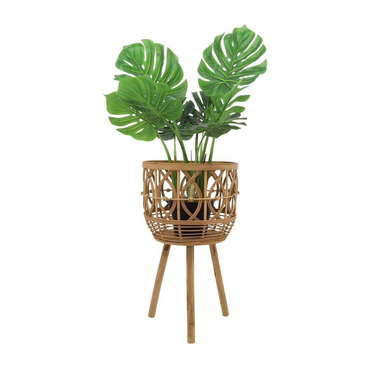 S/3 BAMBOO PLANTERS 11/13/15" NATURAL Outdoor Planters| Sagebrook Home