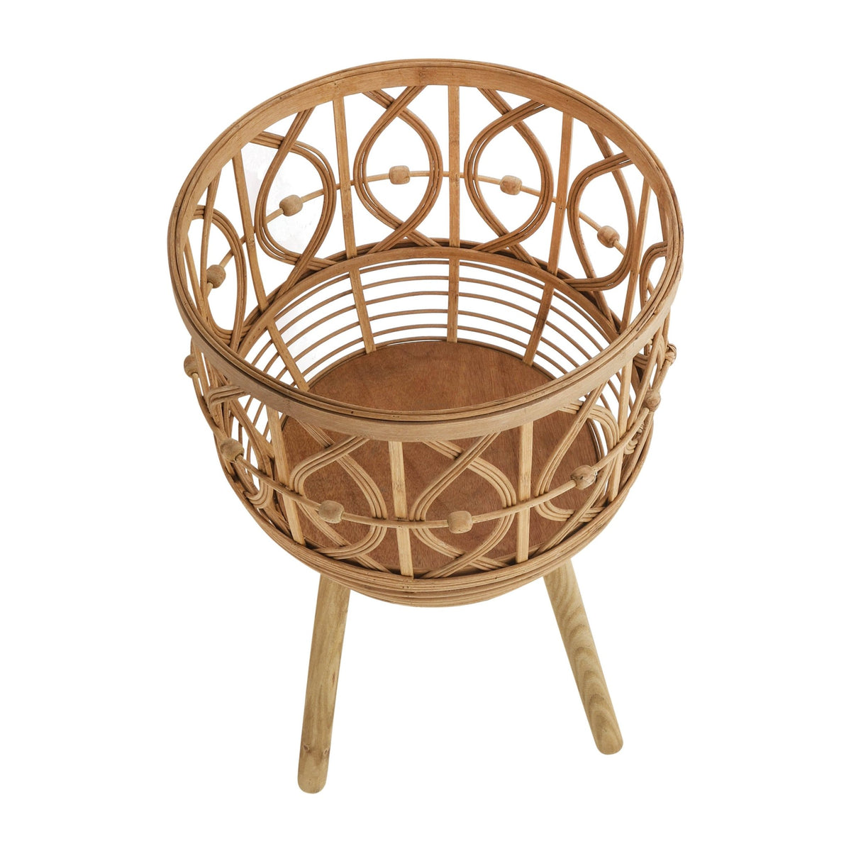 S/3 BAMBOO PLANTERS 11/13/15" NATURAL Outdoor Planters| Sagebrook Home