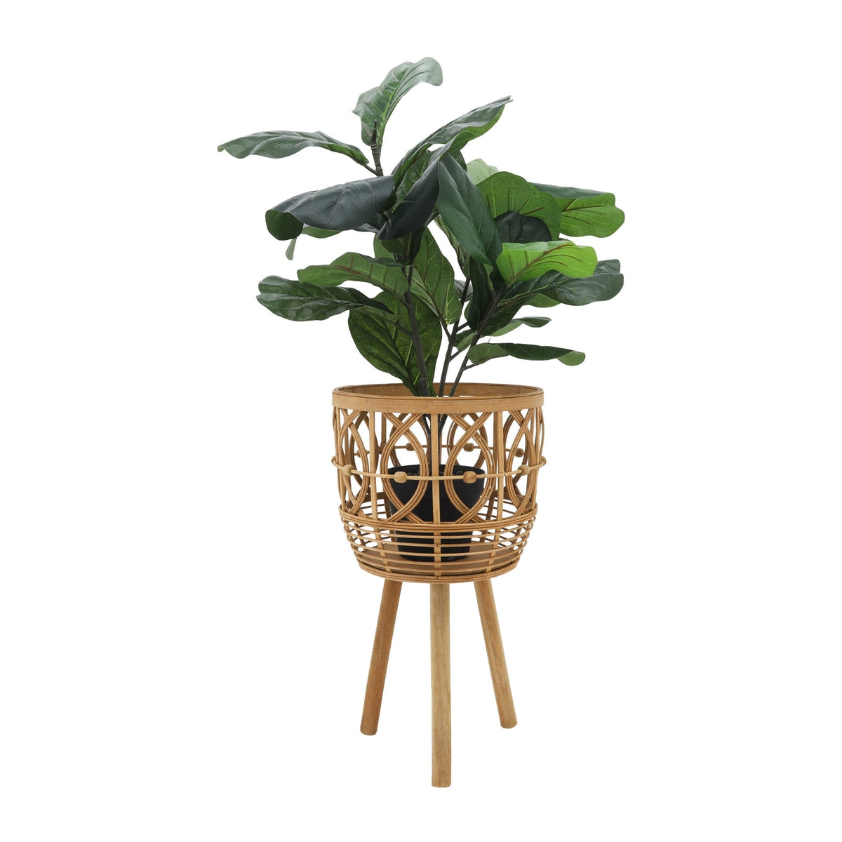 S/3 BAMBOO PLANTERS 11/13/15" NATURAL Outdoor Planters| Sagebrook Home