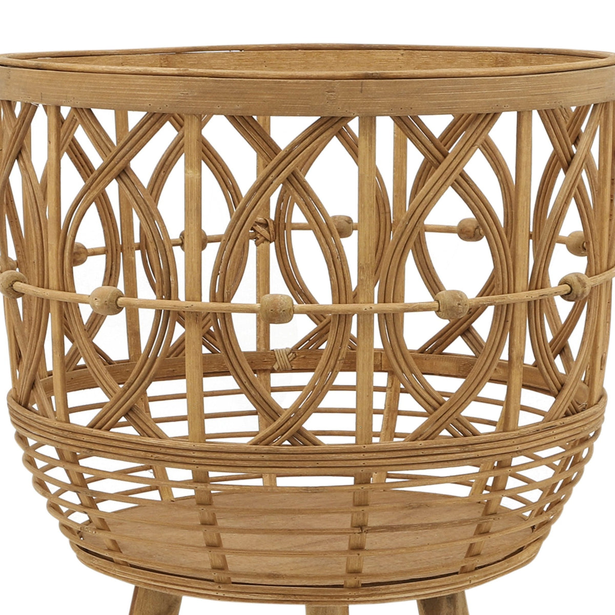 S/3 BAMBOO PLANTERS 11/13/15" NATURAL Outdoor Planters| Sagebrook Home